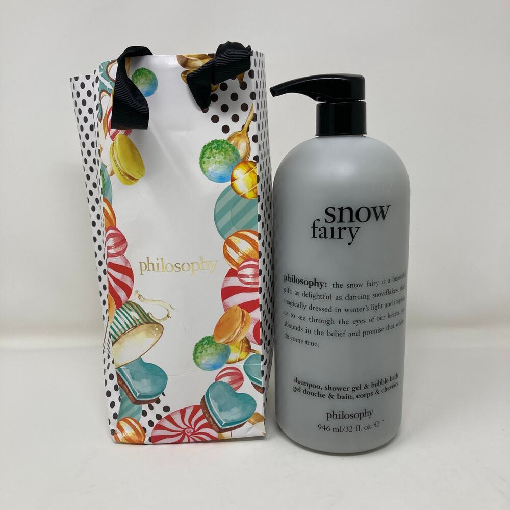 1 Bottle Philosophy Snow Fairy 3 In 1 Shampoo Shower Gel & Bubble Bath 32 Oz